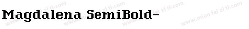 Magdalena SemiBold字体转换
